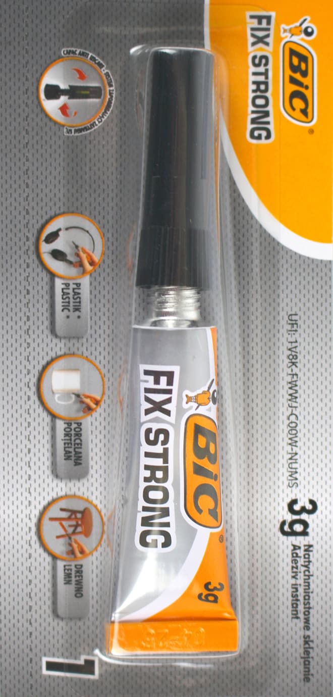 Суперклей "Bic" Прочная фиксация 3г(12)