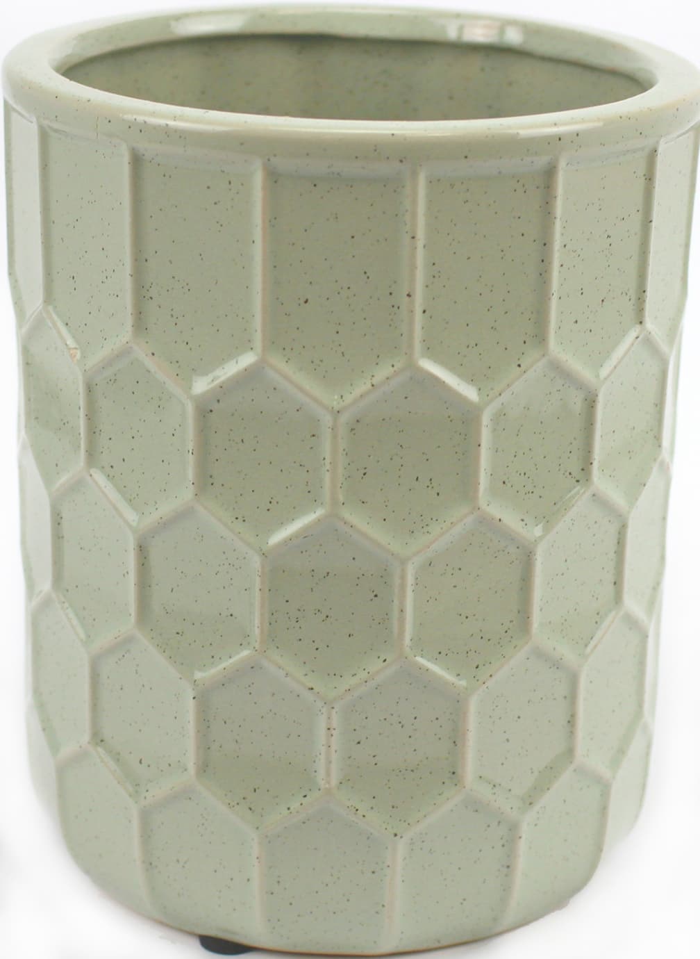Кашпо керам. "Led Honey" 13,5х13,5х16см,микс,без поддона №A040068(18)