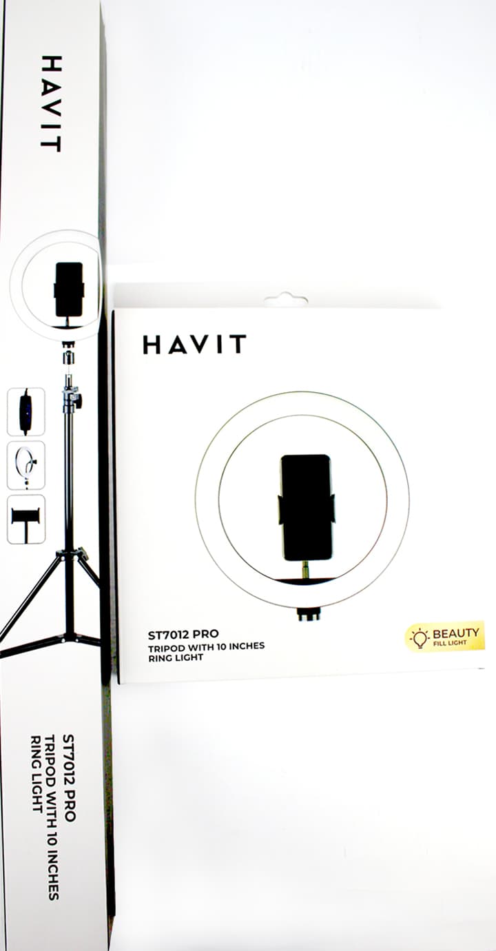 Селфи-трипод+светодиодное RGB кольцо Havit №HV-ST7026