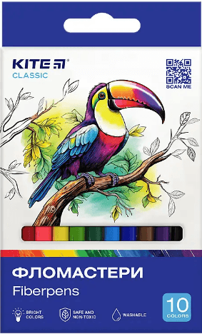 Фломастеры "Kite" 10цветн. Classic №K-455(24)(192)