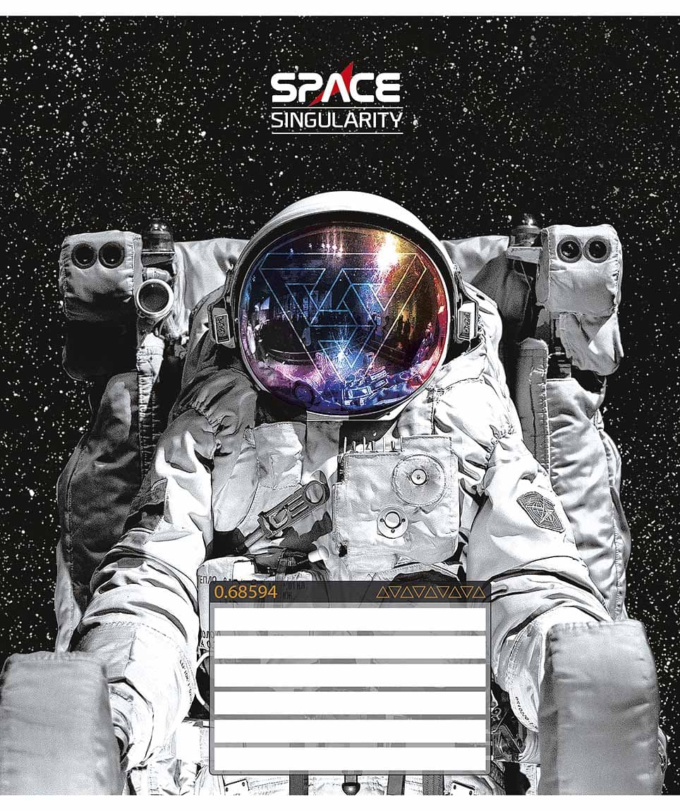 Зошит 12арк. кліт. Star "Space singularity" ВД-лак №012-3384K(30)(360)