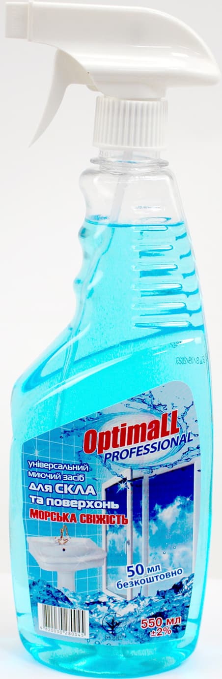 Средство для мытья стекла Optimall 550 мл курок Море (15)