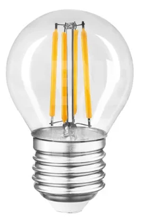 Лампа "Etron Filament Power" прозоре скло LED 1-EFP-1145 G45 12Вт 3000K Е27(10)
