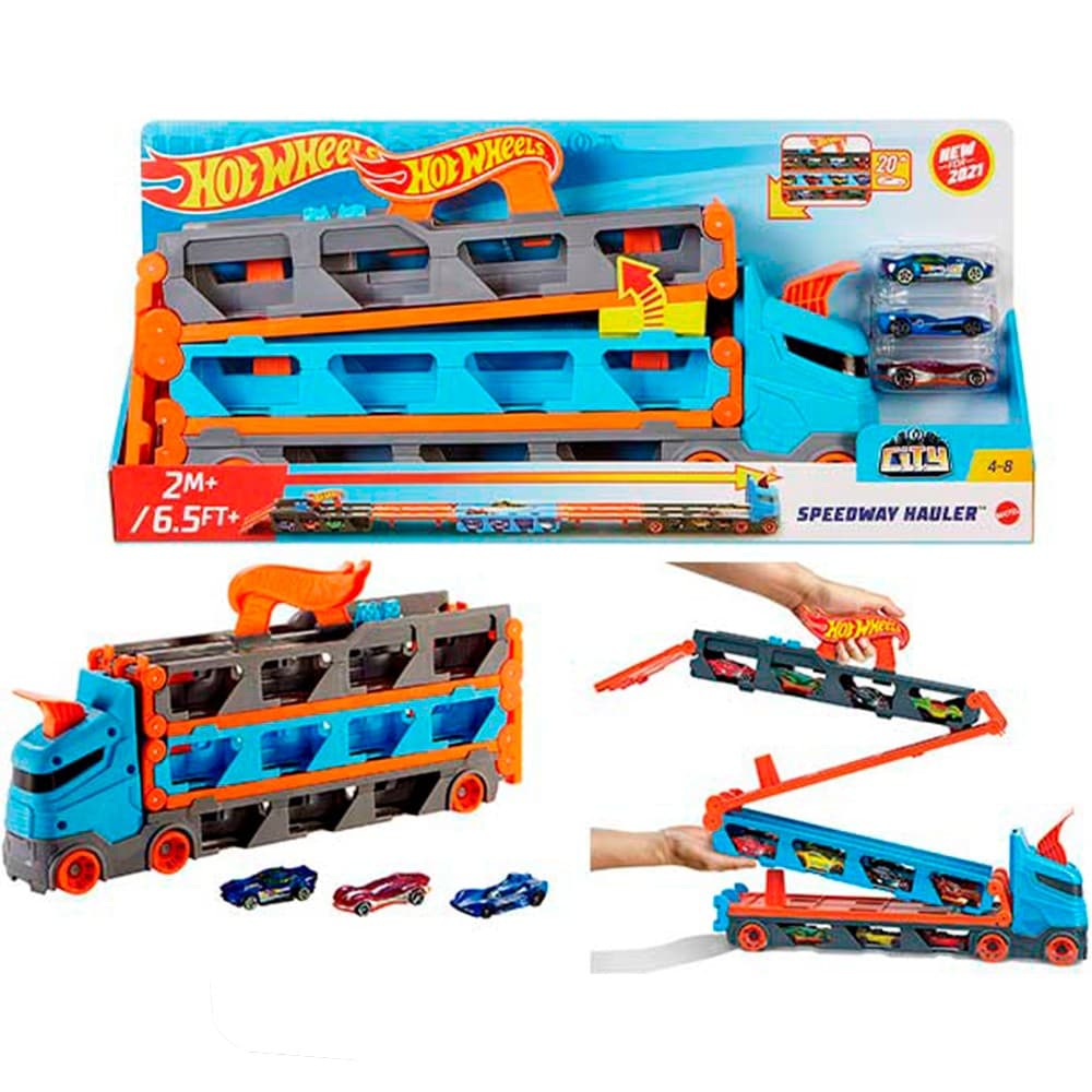 Грузовик-транспортёр "Супергонки" №GVG37/Hot Wheels/(2)