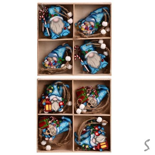 Набор фигурок-подвесок 12шт "Wooden" №R96365(100)