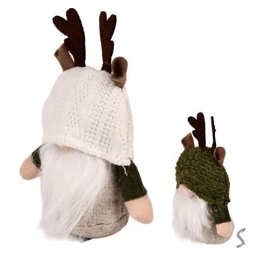 Фигурка новогодняя "Gnome" зелёная 15см №R34296(12)