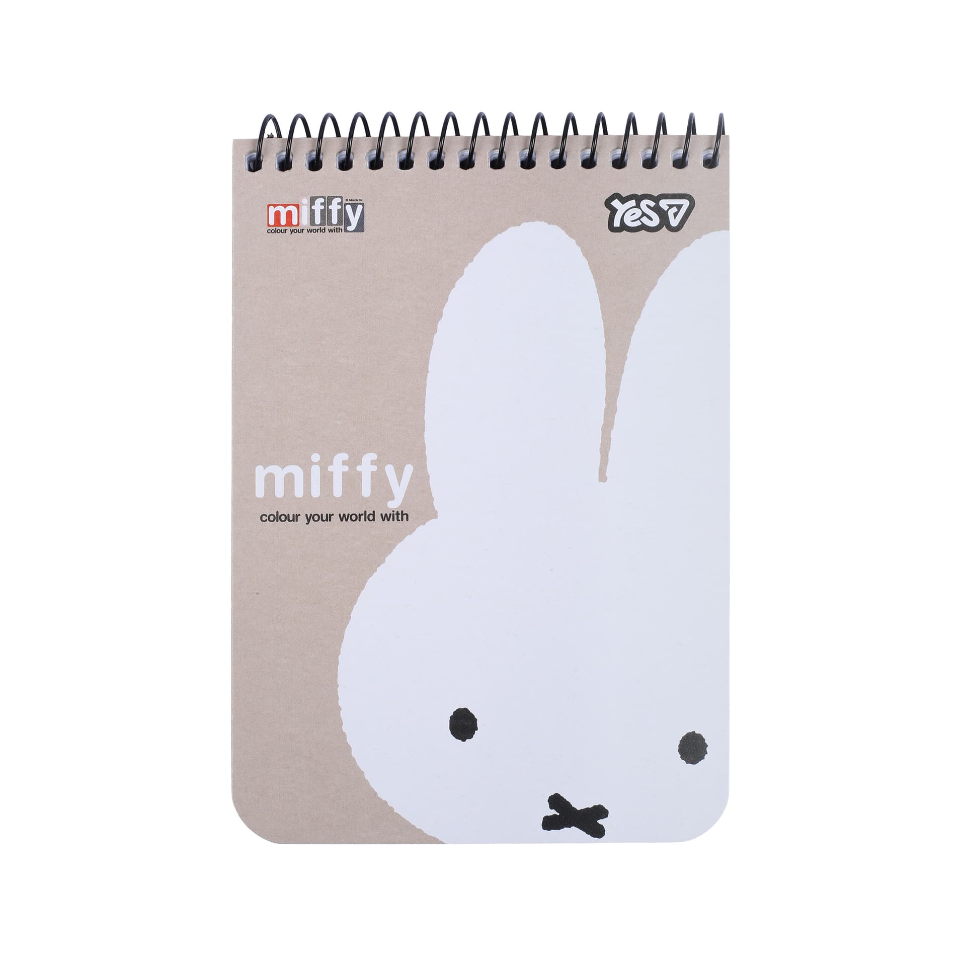 Блокнот пруж. верх. А6 80арк. кліт. карт. Miffy №152273/Yes/