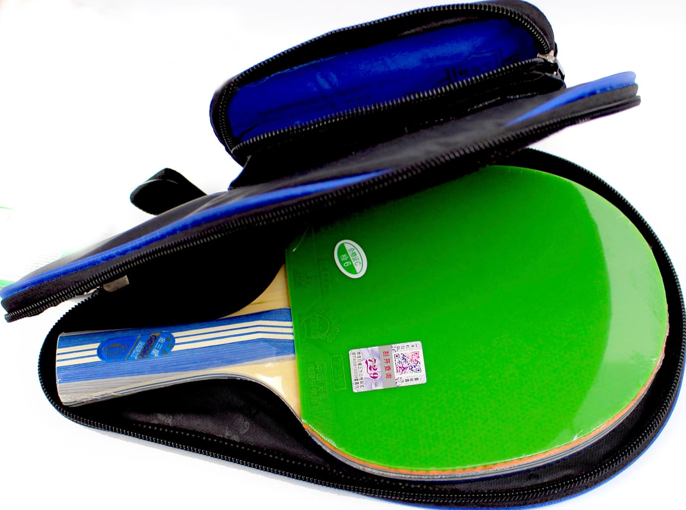 Ракетка для настіл. тенісу "FS Gold 3 Star" green/black №729