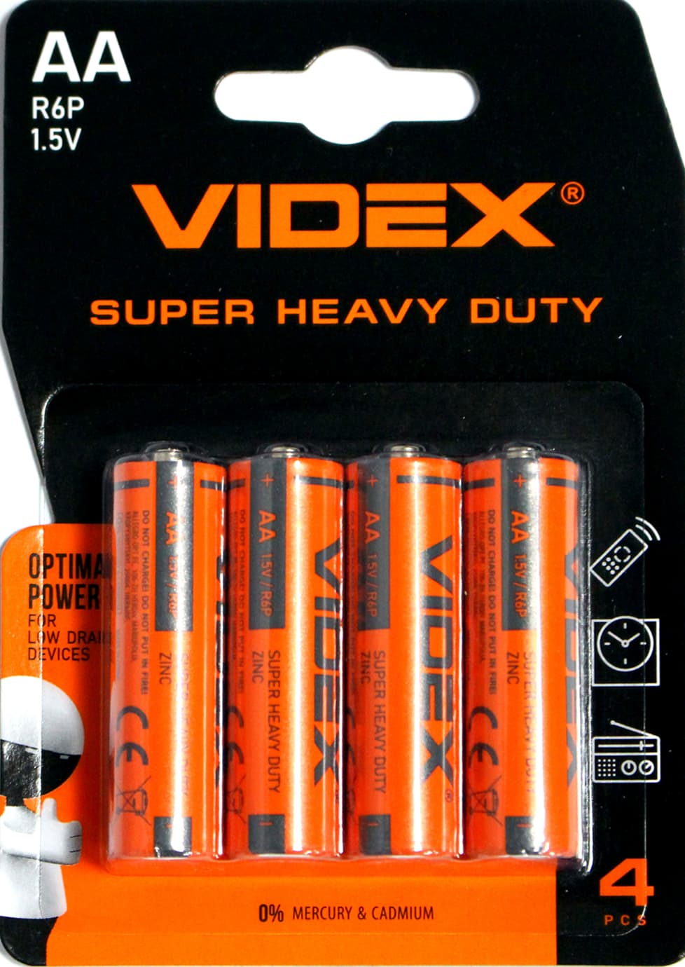 Батарейки Videx R-06/блістер 4шт (12)