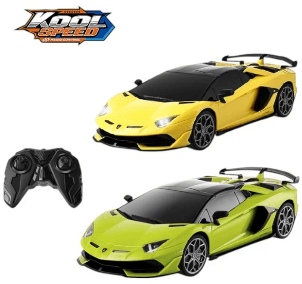 Машина RK (1:16)"Kool Speed"Lamborghini,на бат-ке оливковая/жёлтая,37,2х17х12см№DHTRC10505GN