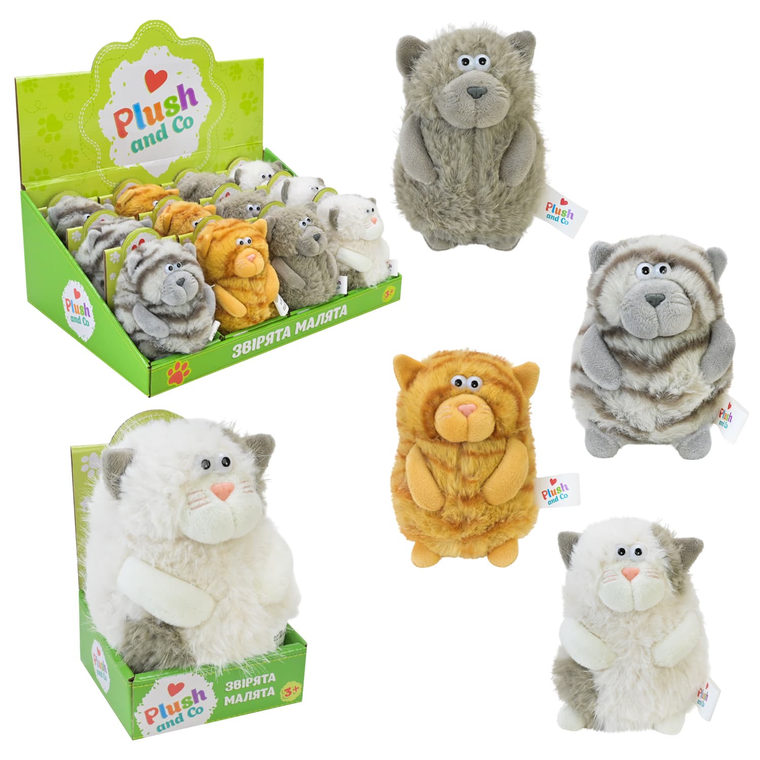М'яка ігр. "Plush and Co" Кіт 13см, в кор-ці 38х26х14см №PLC25015(12)(144) КІ