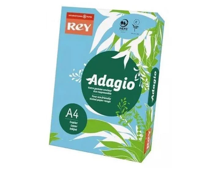 Папір кольор. А4 80г/м паст. Rey Sky 86 (ніжно-блакитний)(500)(2500)