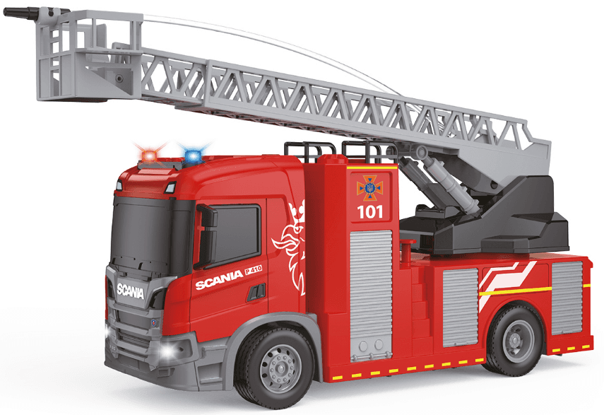 Автомодель "Technodrive" Big Truck ПОЖЕЖНА МАШИНА SCANIA(світло,звук,функ.води)/КіддіСвіт/