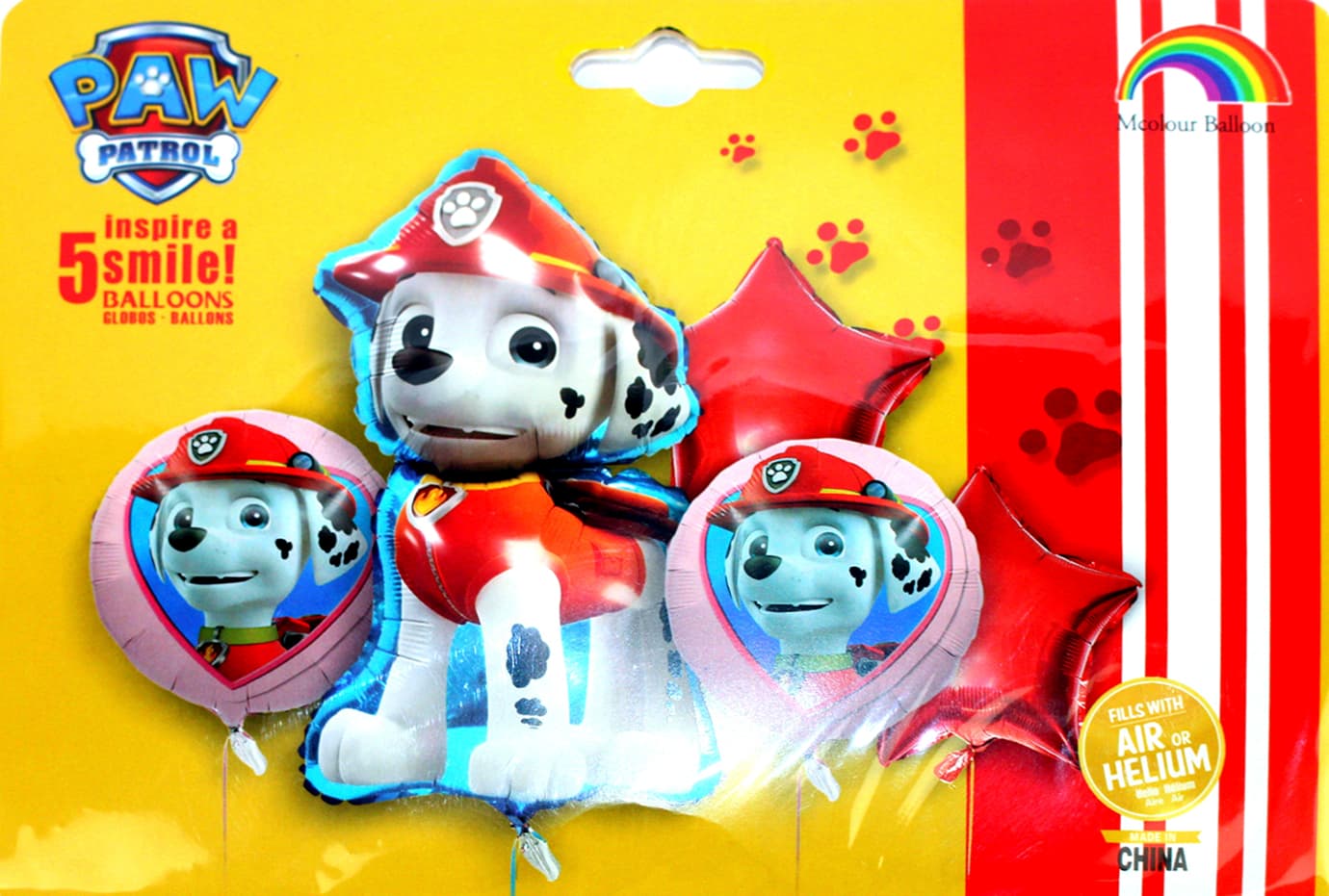 Набор шариков воздуш. "Paw Patrol.Маршал" 5шт №TX-324(10)