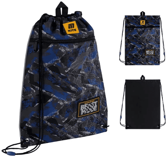 Сумка для обувь "Kite" 601M Beast Mode 1от.,1карм. №K25-601M-10(10)