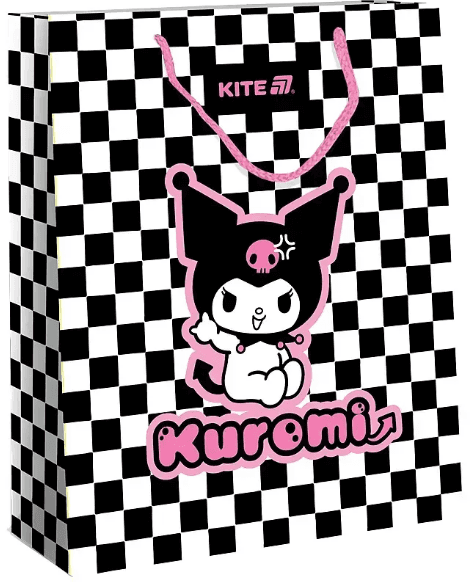 Пакет подарочный бумаж. "Kite" №HK25-265-3 Kuromi 18х24см(5)(280)