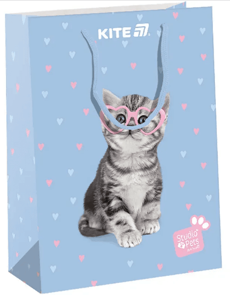 Пакет подарочный бумаж. "Kite" №SP25-265 Studio Pets 18х24см(5)(280)