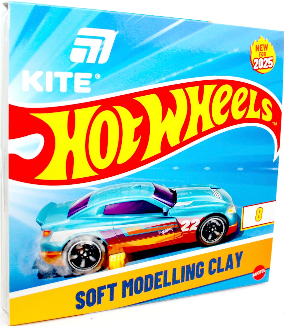 Пластилін "Kite" Hot Wheels 8 кольор. 160гр воск. №HW25-082(60)