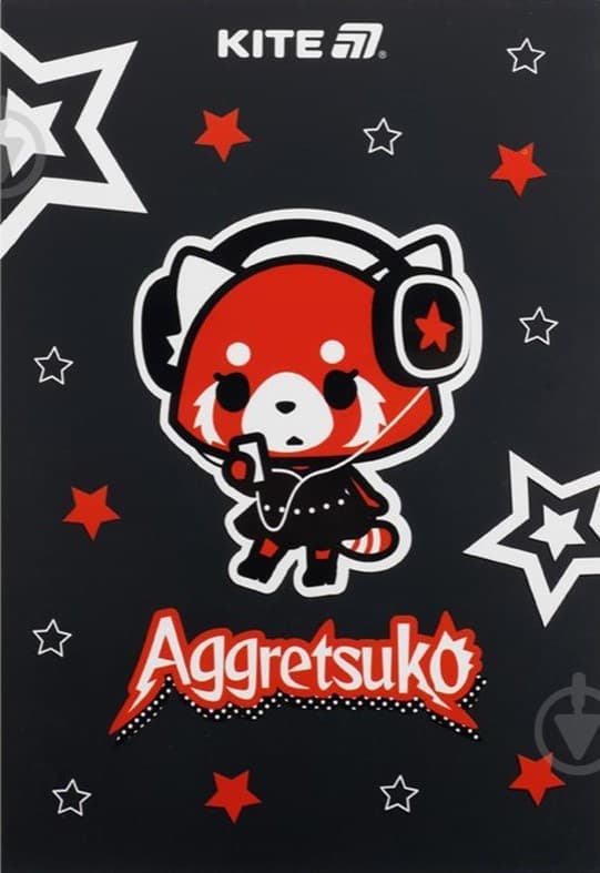 Блокнот А5 50л. клет. тв. обл. Aggretsuko №AR25-194/Kite/(10)