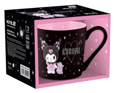 Чашка керам. 400мл "Kuromi" в подар. кор-ці №HK25-216-3/Kite/(36)
