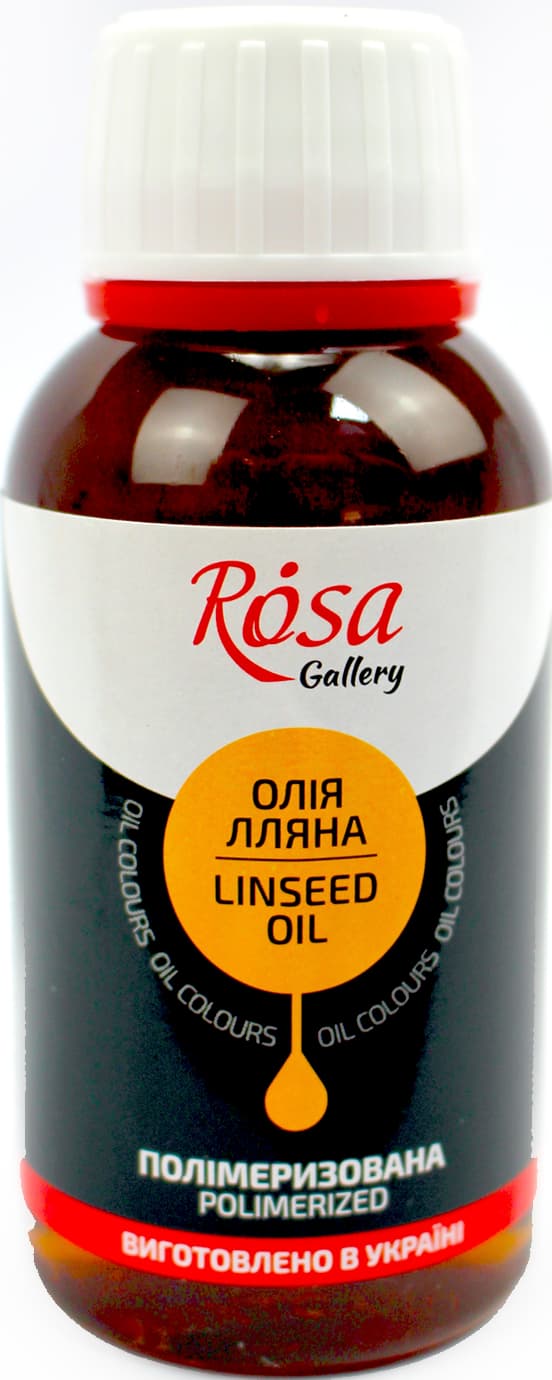 Масло льняное "Rosa Gallery" полимеризованное, 125мл №75401125(15)