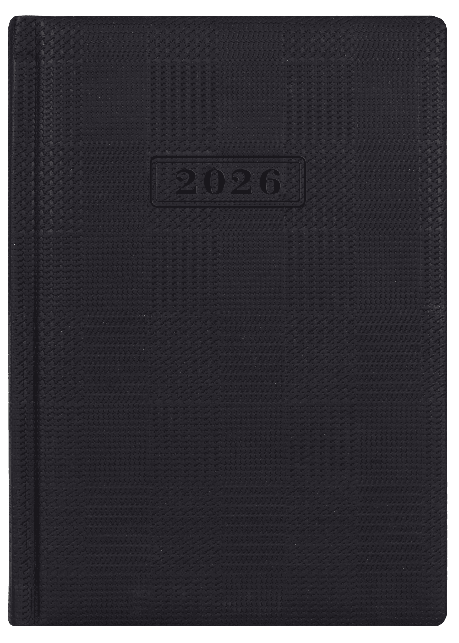 Щоденник А5 Optima  датований  2025  Glen чорний O25201-01