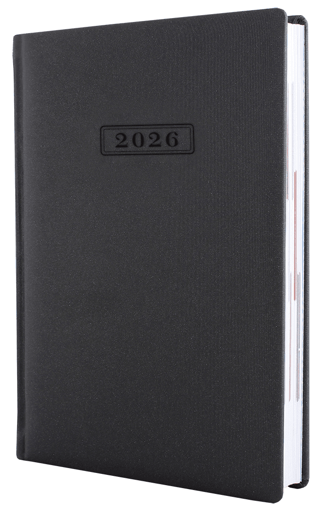 Ежедневник А5 Optima датированный 2025 Magic черно-серый  O25236-01