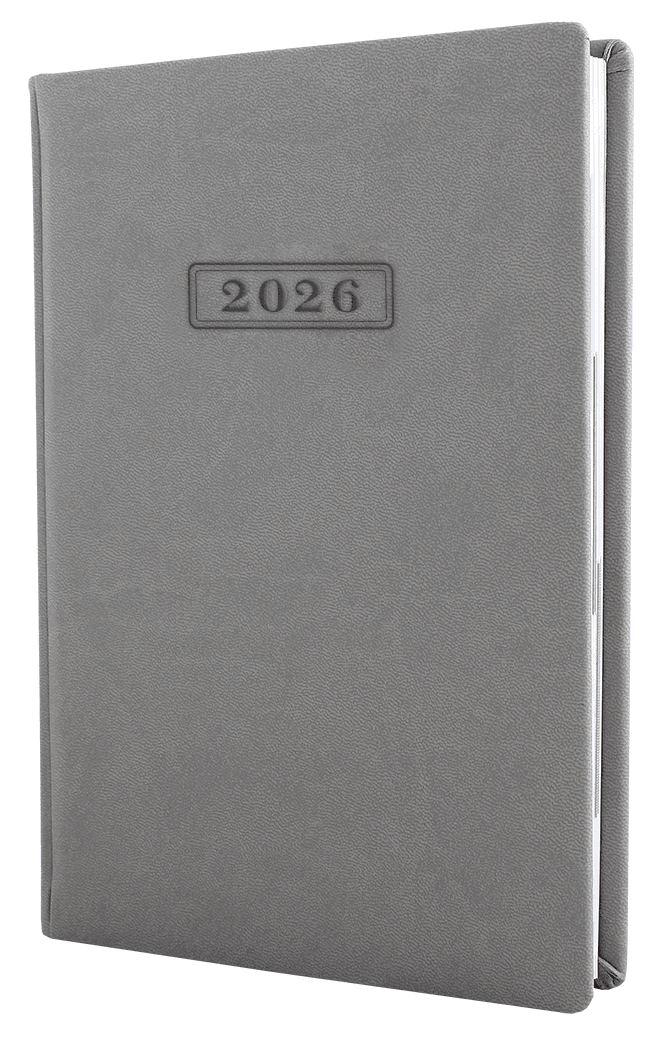 Ежедневник А5 Optima датированный 2025 Vivella серый №O25230-10