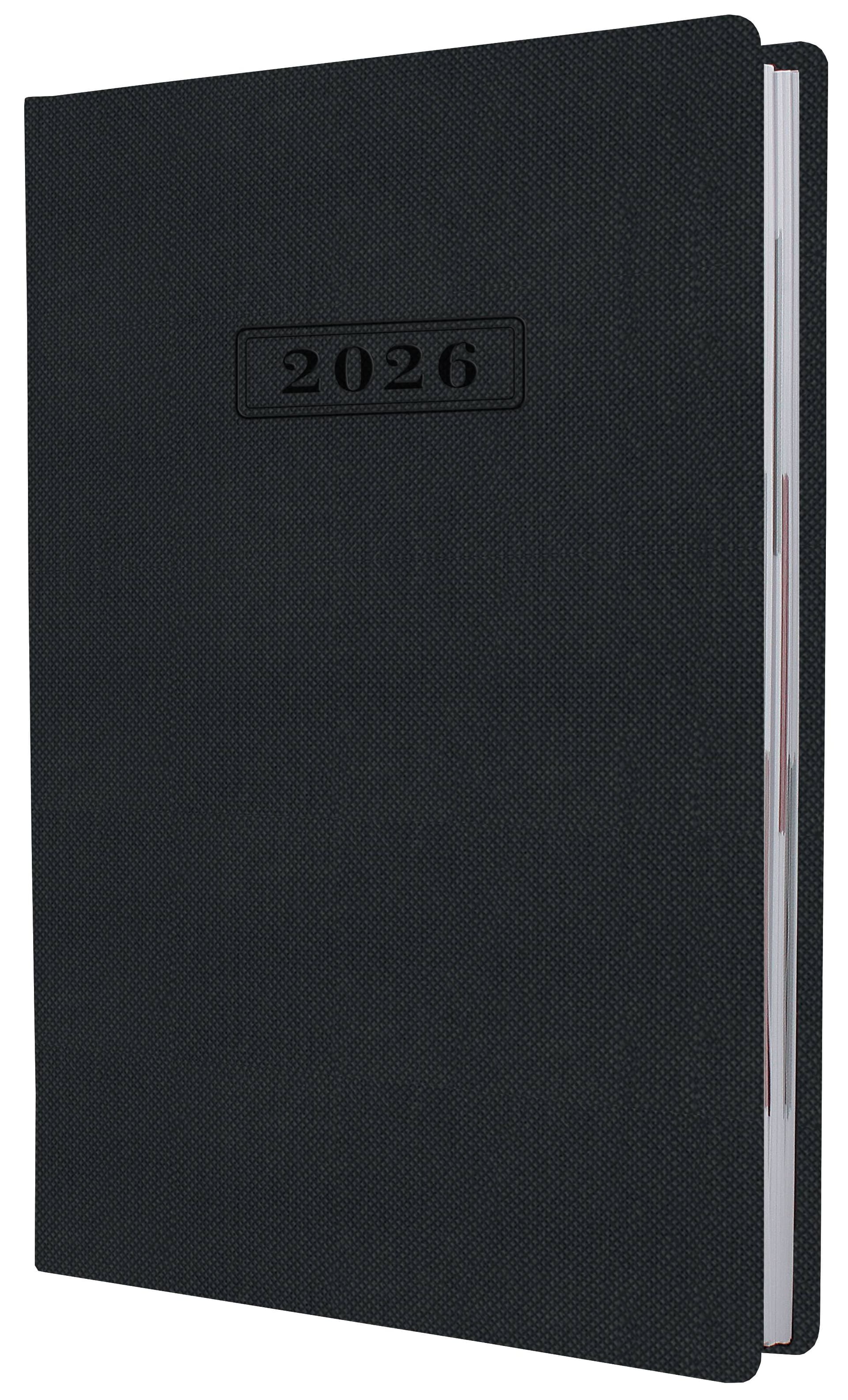 Щоденник А5 Optima датований 2025 Square чорний O25204-01