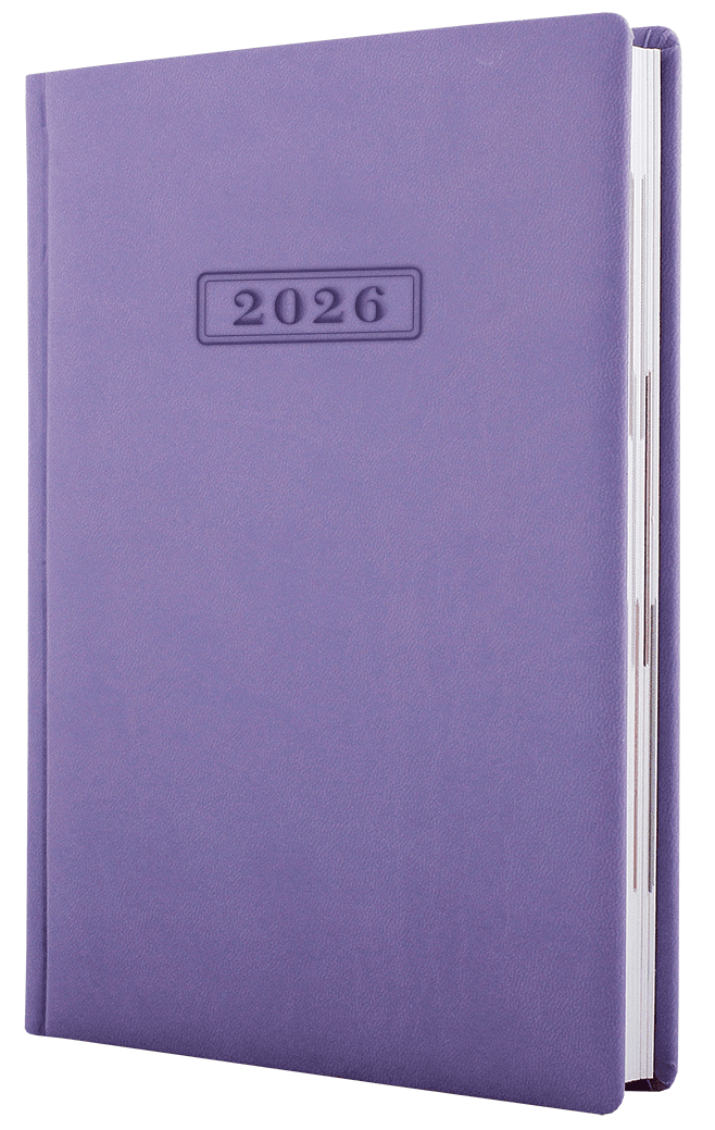Ежедн. А5 "Optima" дат2026 Vivella сиреневый №O25230-12(20)
