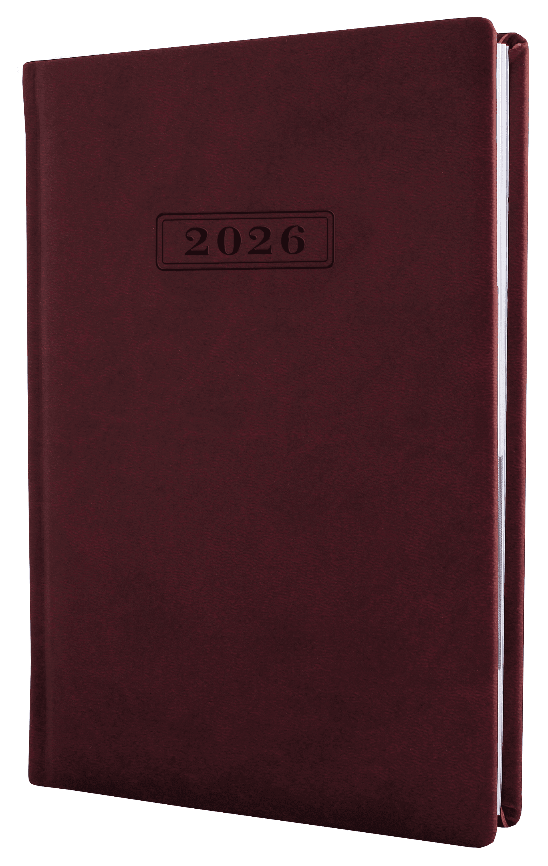 Ежедневник А5 Optima датированный 2025 Nebraska бордовый O25230-18