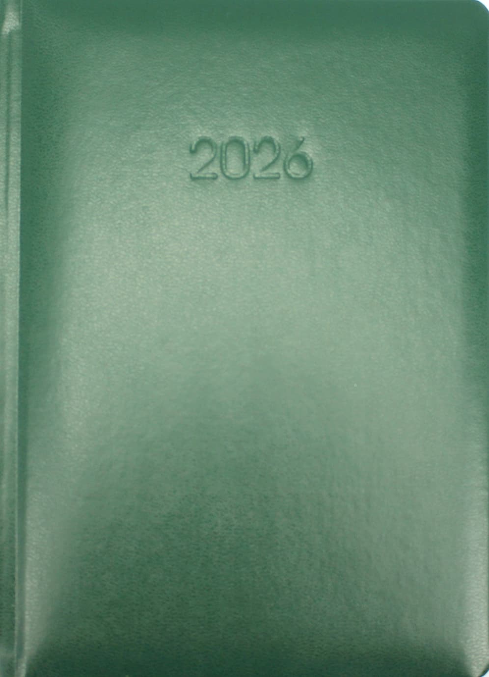 Щоден. А5 "Economix" дат2026 Samba темно-зелений №E21694-49(20)