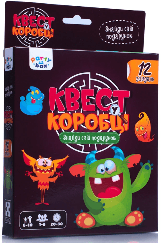 Гра наст. "Квест у коробці. Монстри" №VT5902-02