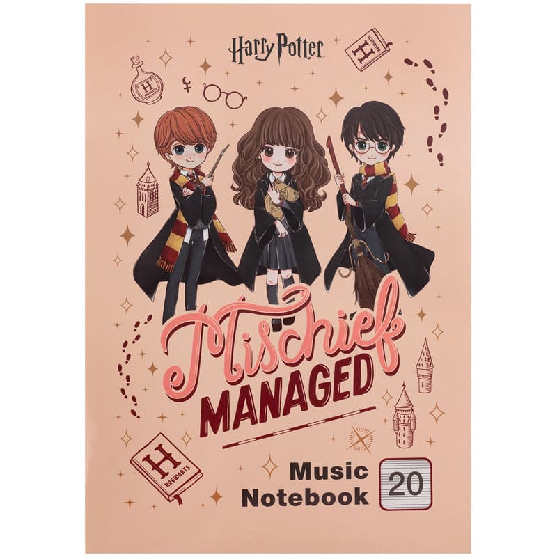 Нотная тетрадь А4 20л. Harry Potter №HP26-404/Kite/(10)