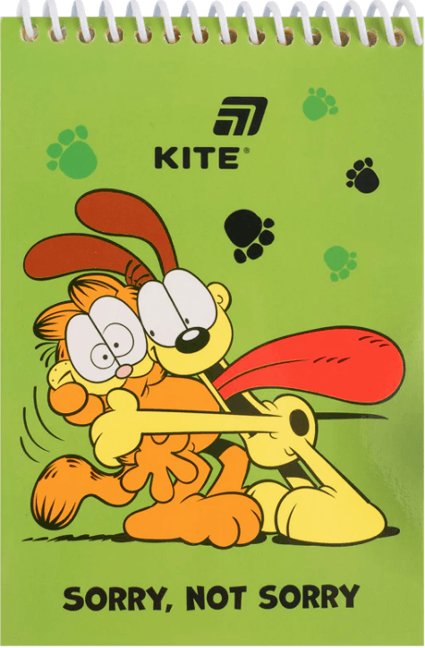 Блокнот пруж. А6 48л. б/лин. Garfield №GF26-196/Kite/(20)