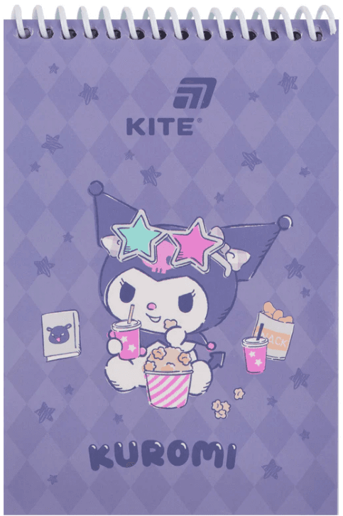 Блокнот пруж. А6 48л. б/лин. пласт. Hello Kitty №HK26-196-2/Kite/(20)