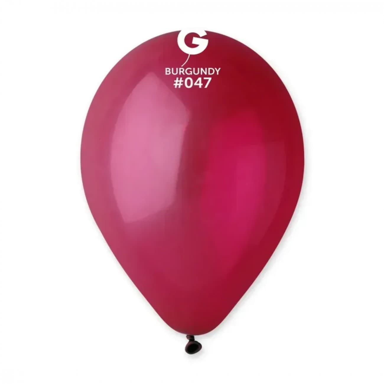 Шарик воздуш. латексный 10"/26см бургунди №G90/09471(100)