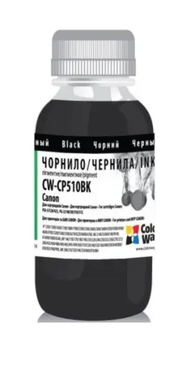 Чорнило ColorWay Canon CP-510BK Pigm. 100мл black
