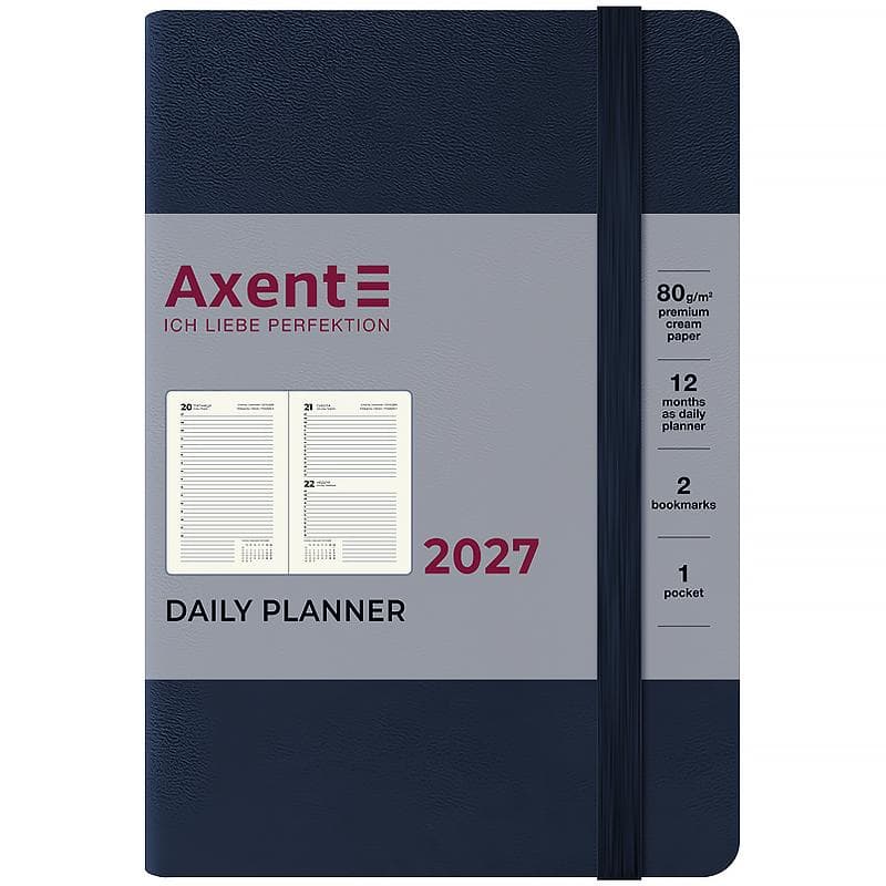 Щоден. А6 "Axent" дат2027 Pocket Strong синій №8833-27-02-A(12)