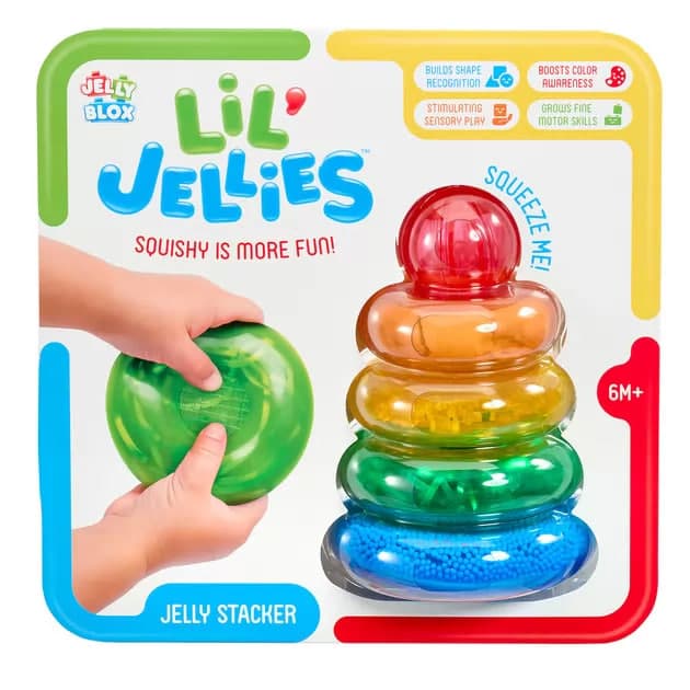 Конструктор сенсорний Jelly Blox - Пірамидка-кольоринка №937837/КіддіСвіт/