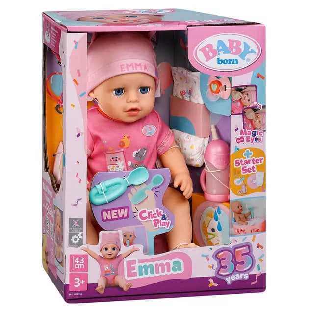 Лялька "Baby Born" серії "Click and Play" - Емма 43см,аксесуари №839966/КіддіСвіт/