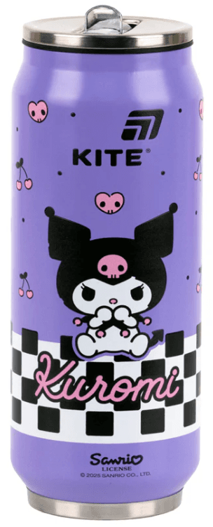 Термос с трубочкой метал. 0,53л "Kite" Hello Kitty №HK25-1266