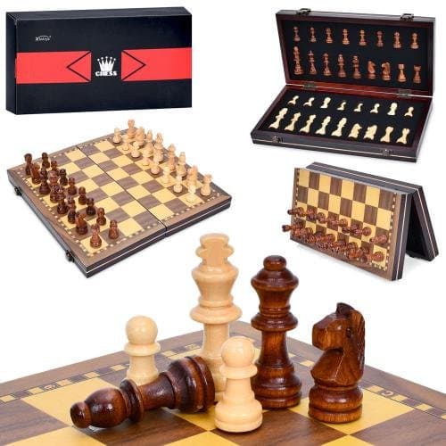 Шахматы магнитные,фигуры-дерево,в кор-ке,30х15,5х5,5см №TD202355(12)