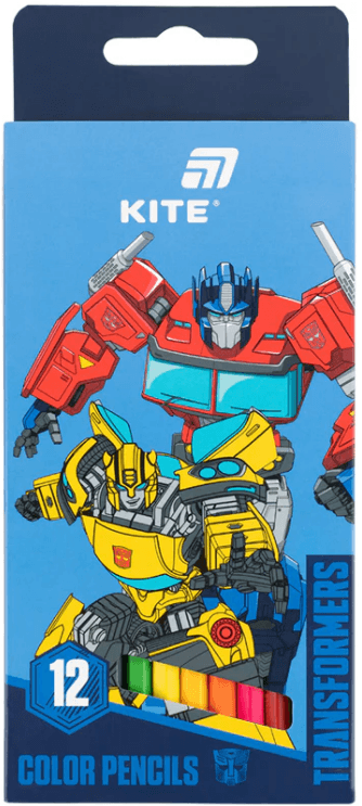 Карандаши цветн. 12 цветн. "Kite" №TF26-051 Transformers(12)(240)