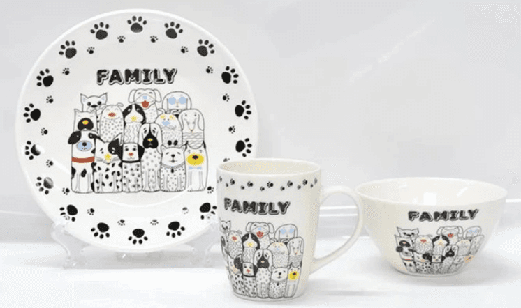 Сервиз детский керам. 3предм. "Ardesto Family" №AR3457DS(6)