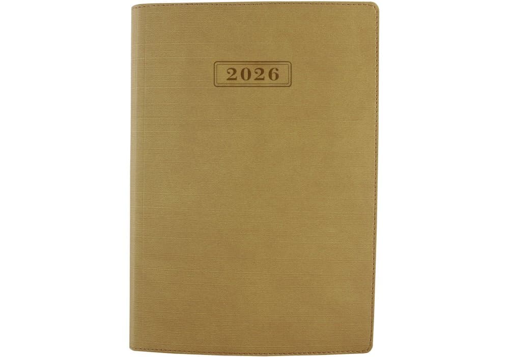 Ежедневник А5 Optima, датированный 2025 Stripe бежевый O25285-66