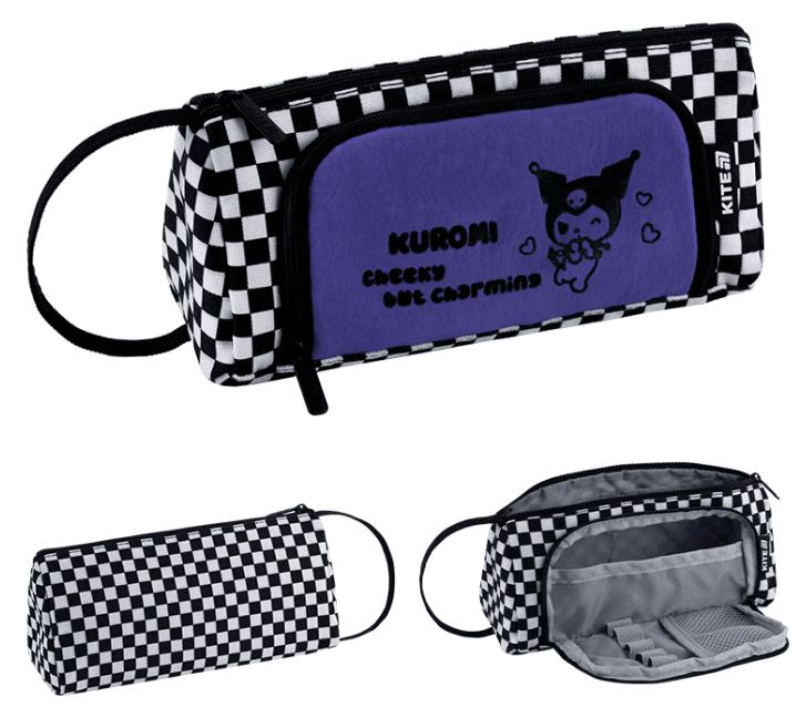Пенал "Kite" Kuromi 1від.,м'який №HK26-2700
