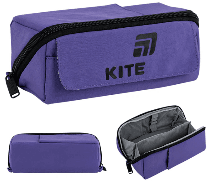 Пенал "Kite" 1від.,м'який фіолетовий №K26-2702-4