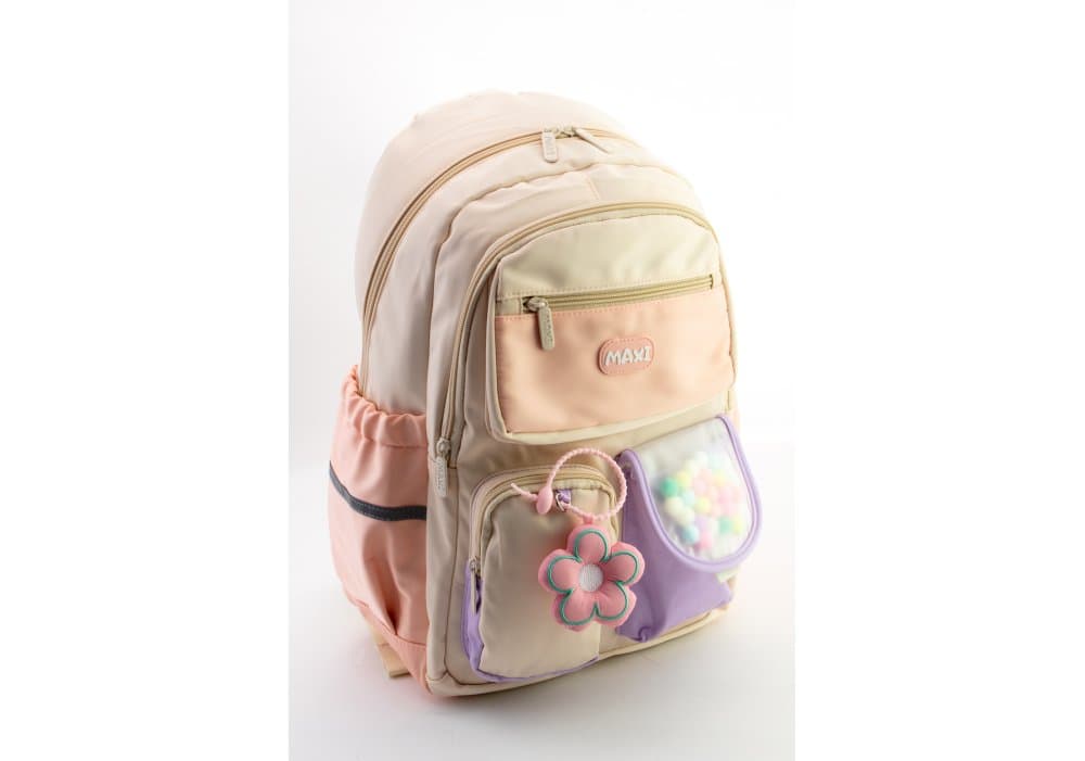 Рюкзак 2від.,3карм. 18" №90187-milk white(20)