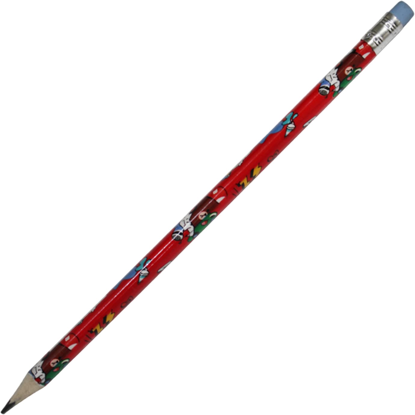 Карандаш графитный Economix Neon с ластиком, корпус ассорти (12) (72) (144) E11329-НВ